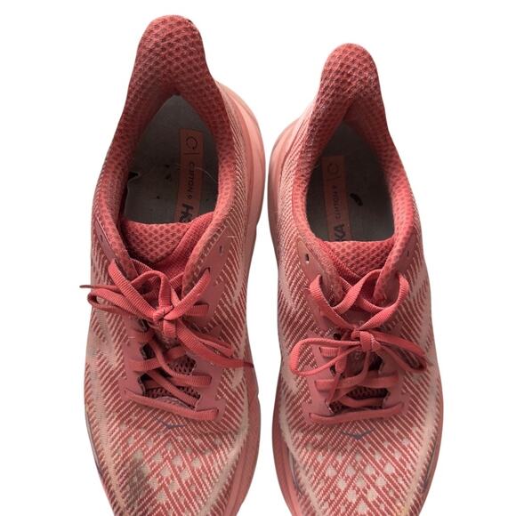 Hoka‎ One Clifton Running Sneakers Size 12B Red - Picture 13 of 14